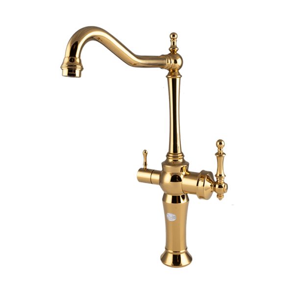 شیر ظرفشویی مدل دومنظوره ایلیا - طلایی