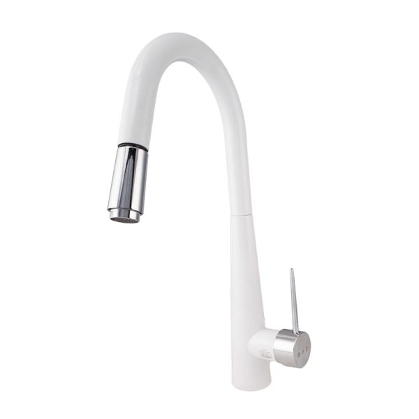 شیر ظرفشویی مدل شاوری آزان - سفید کروم