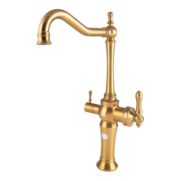 شیر ظرفشویی مدل فانتزی ایلیا - طلا مات